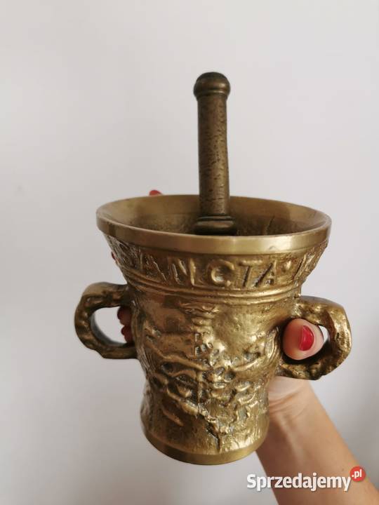 Moździerz Stary Masywny moździerz mosiężny Rzeszów sprzedam