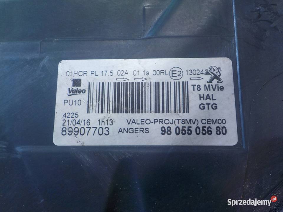 PEUGEOT 3008 I LIFT 16r 16 B 5D lampa lewa przod Suków