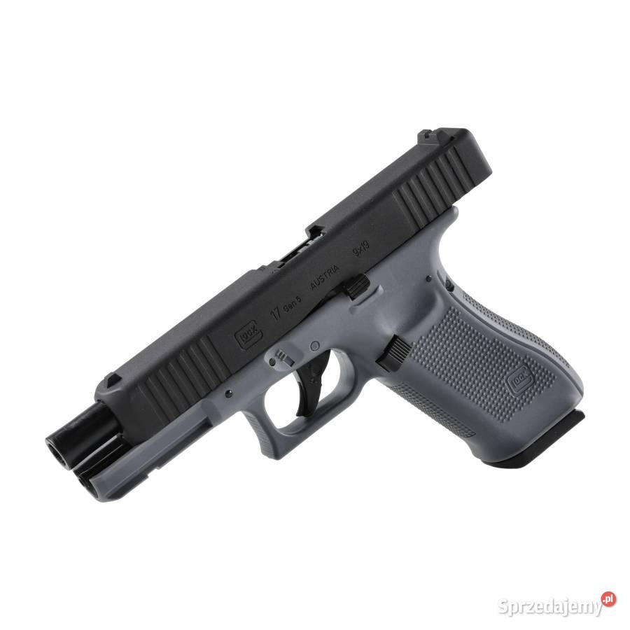 Pistolet wiatrówka Glock 17 gen5 45 mm BB szary Sporty strzeleckie i myślistwo Sporty strzeleckie i myślistwo