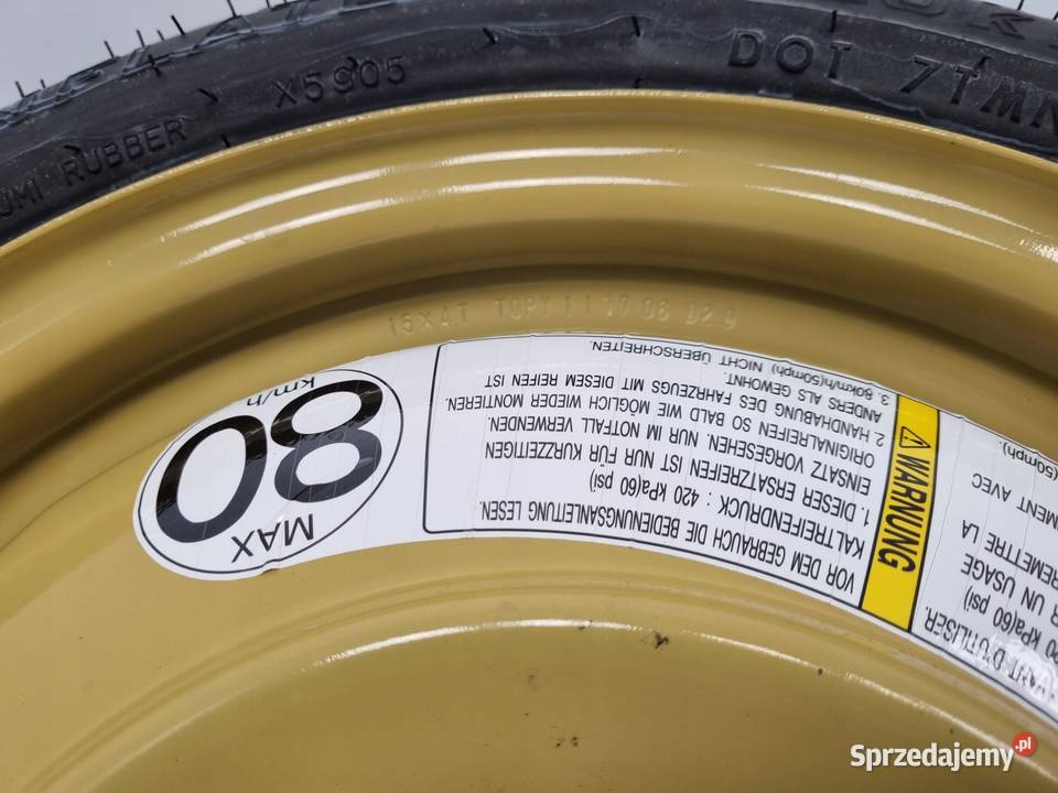 KOŁO DOJAZDOWE ZAPASOWE Mazda Suzuki Swift MK6 Samochodowe Chełm