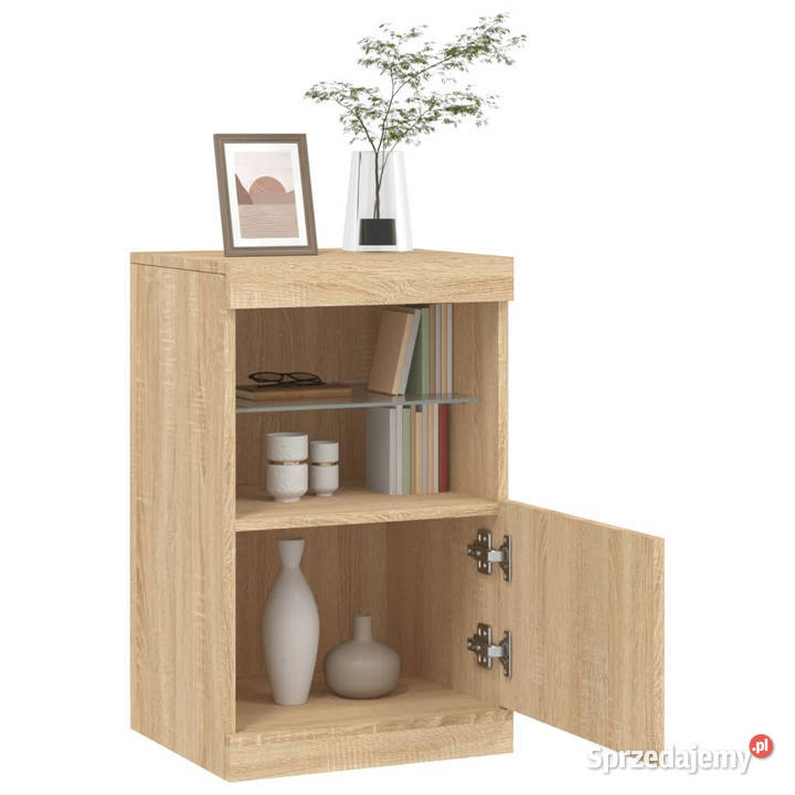 Szafka z oświetleniem LED dąb sonoma 41x37x67