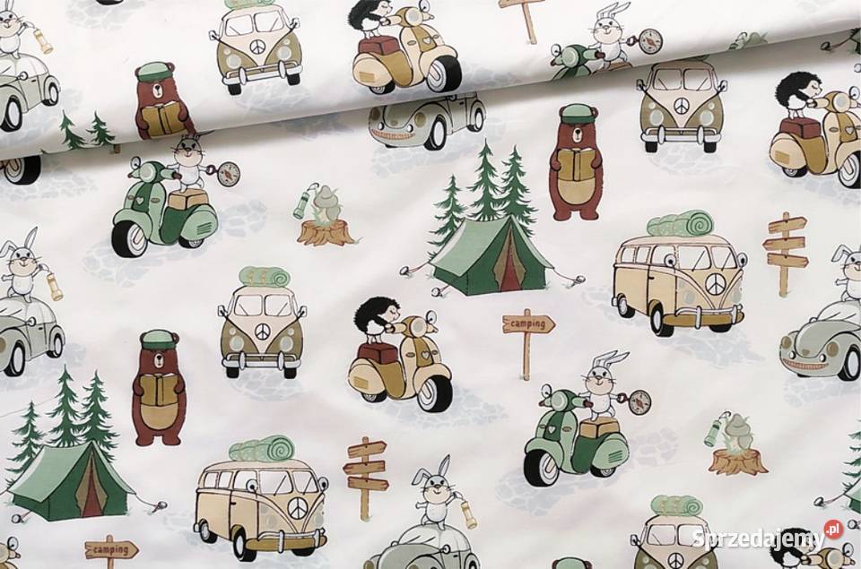 Bawełna dzieci Tkanina bawełniana zwierzęta na