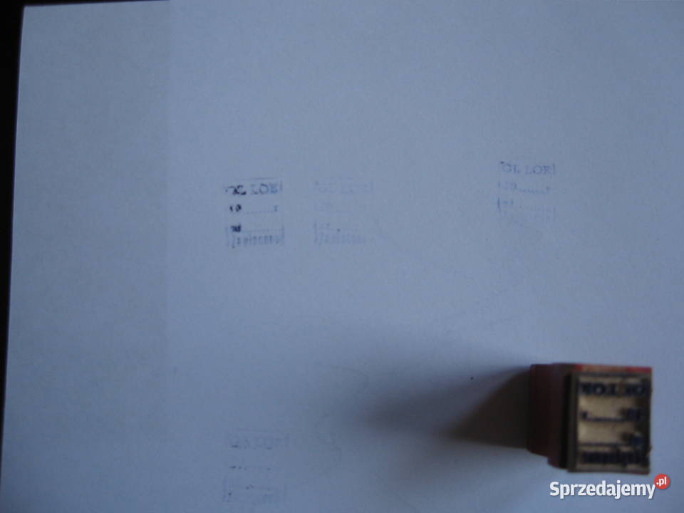 Stara pieczatka stempel OC LOK 19 wkropkowanie Olsztyn