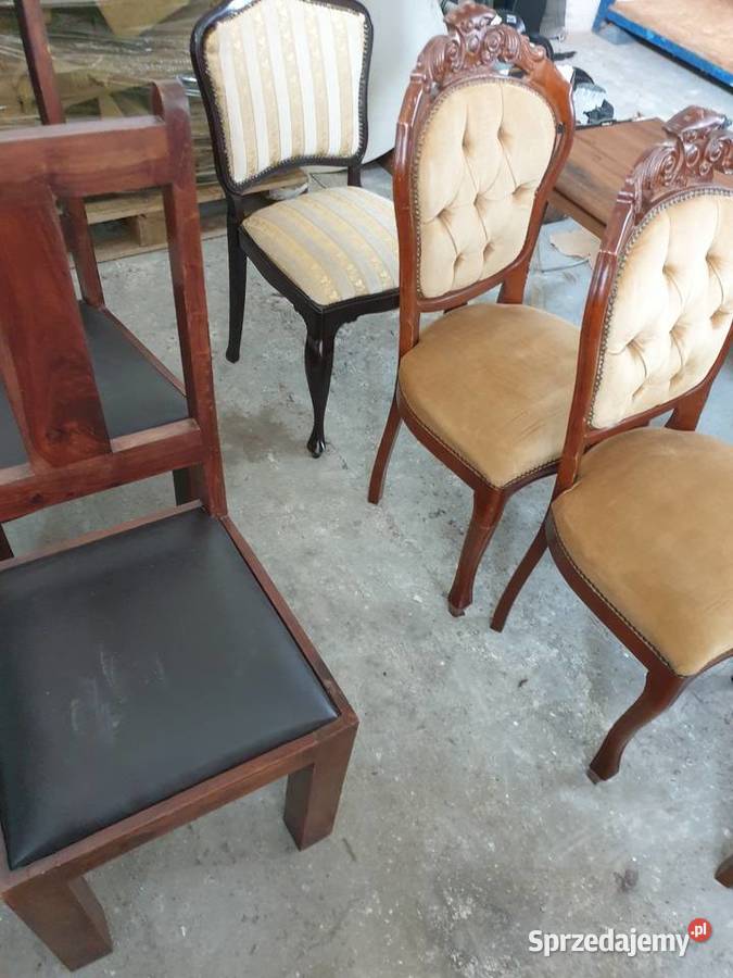 Stylowy Stół krzesła drewno egzotyczne dolnośląskie Głogów