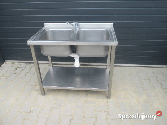 Zlew 2 Komory Dwukomorowy z Półką 1006085 Ostrów Wielkopolski