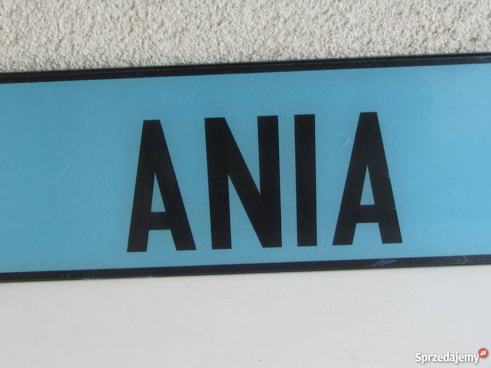 Tablica rejestracyjna irlandzka plastykowa nowa