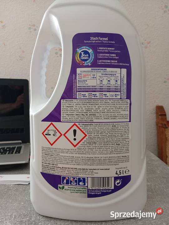 Płyn do prania DASh 45 litra Końskie