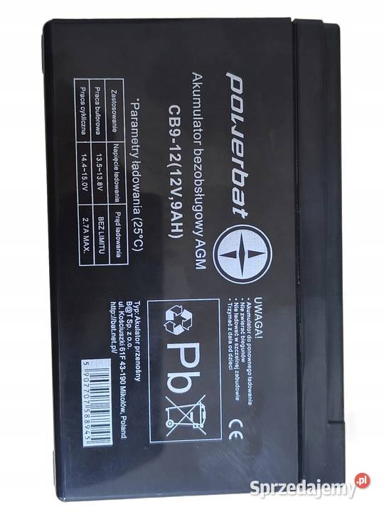 PowerBat CB 9 12 12V 9Ah Jelcz-Laskowice