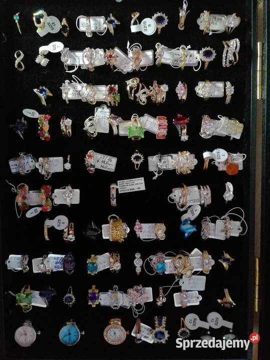 Pierścionki ceramiczne Stainless Steel pozłacane Pierścionki