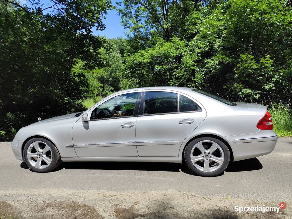 Mercedes Benz E klasa 27CDI srebrny dolnośląskie Gryfów Śląski