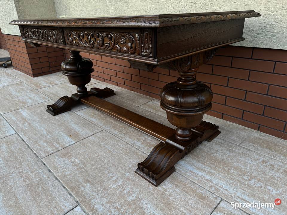 Biurko pałacowe gabinetowe w stylu mazowieckie Sulbiny