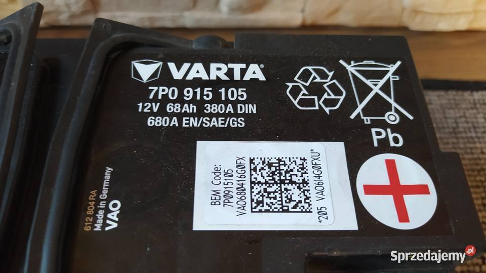 Akumulator Varta AGM 680AH 680a Turze Pole