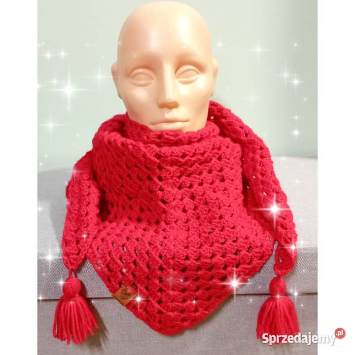 Chusta wykonana na szydełku handmade dolnośląskie Wrocław