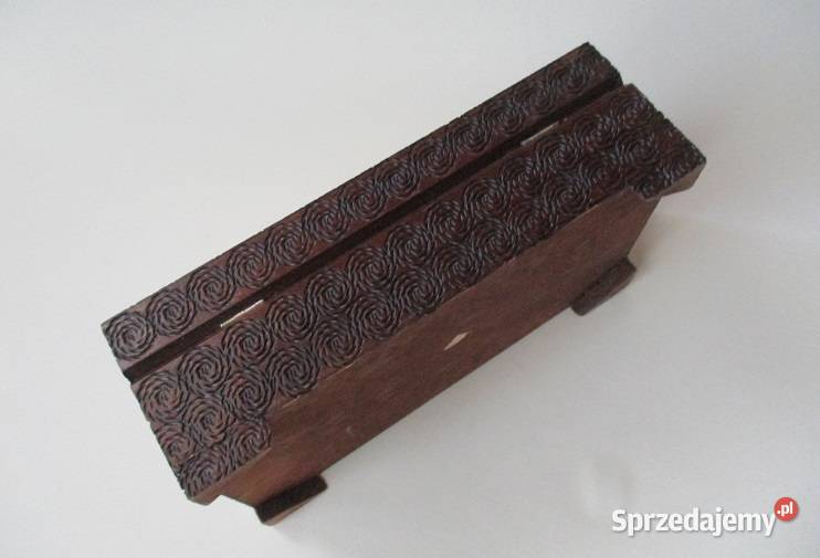 Szkatułka drewniana szkatułka góralska drewno łódzkie Łódź