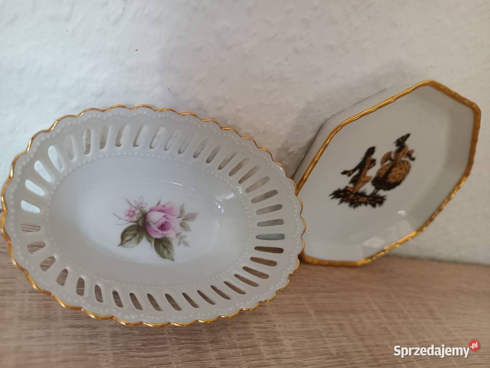 Ozdobne porcelanowe panterki Gorlice sprzedam
