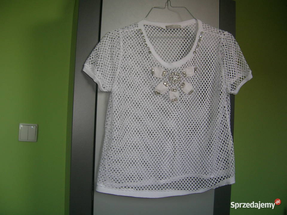 Bluzka ażur z cekinami 30 Czarna