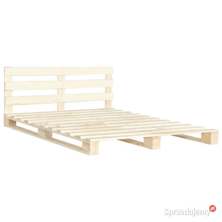 Rama łóżka z palet lite drewno sosnowe 140 x 200 mazowieckie Warszawa sprzedam