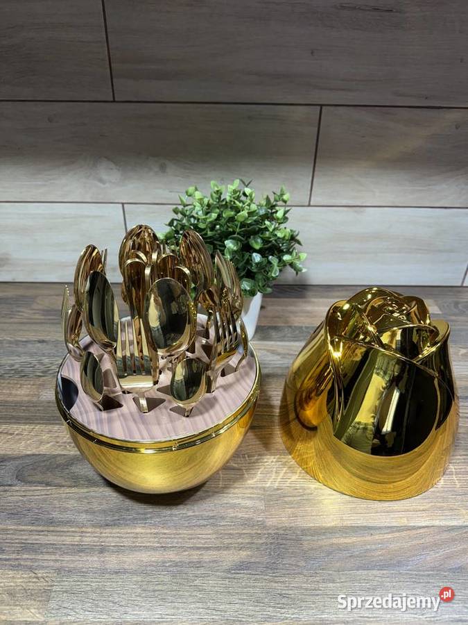 Komplet sztućców w pudełku Złote Jajko 24 Warszawa