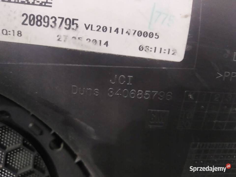 TAPICERKA BOCZEK LEWY PRZÓD KIEROWCY C Opel