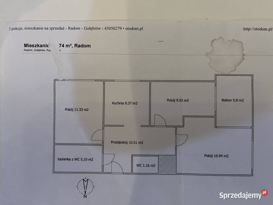 Apartament 7352 m kw osiedle zamknięte Radom Liczba pokoi 3