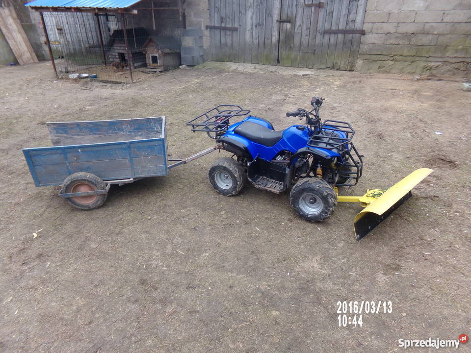 sprzedam quad atv 110 pług przyczepka automatyczna łódzkie Święte Laski