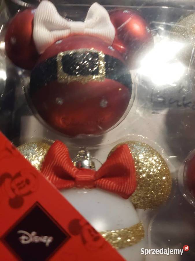 Myszka Miki Disney bombki 3 kpl x 6 Nowe Wrocław