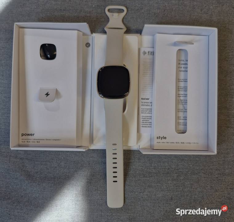 Smartwatch Fitbit Sense beżowy FB512GLWT Rzeszów