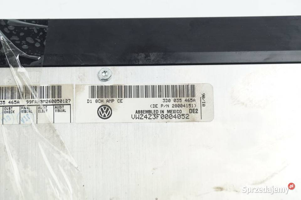 WZMACNIACZ VOLKSWAGEN PHAETON 3D0035465A Lipno