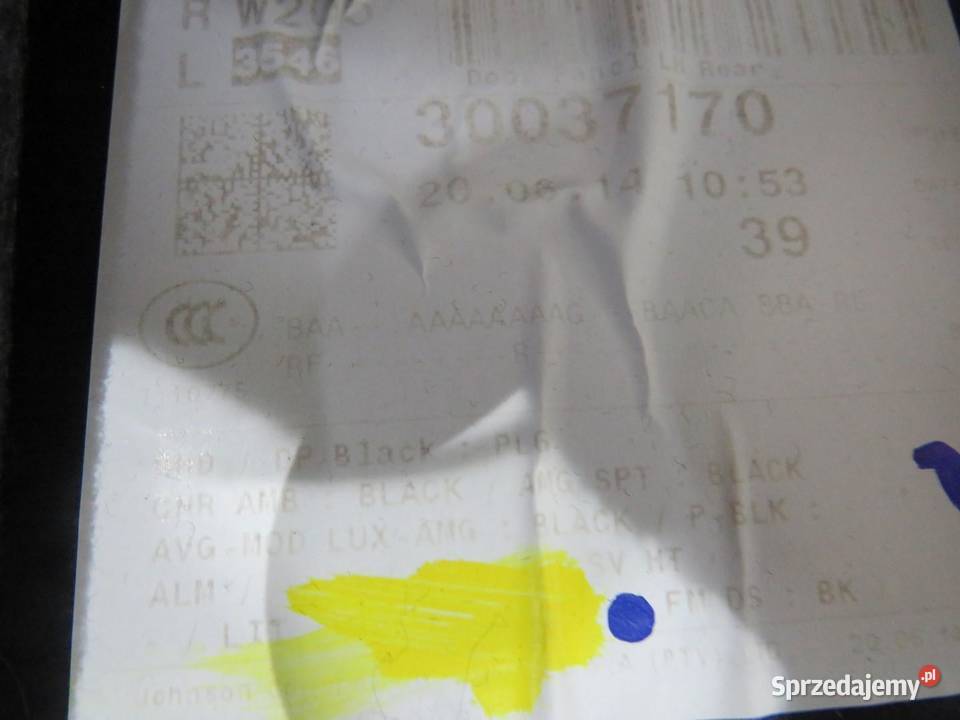 BOCZEK DRZWI LEWY TYŁ SEDAN MERCEDES W205