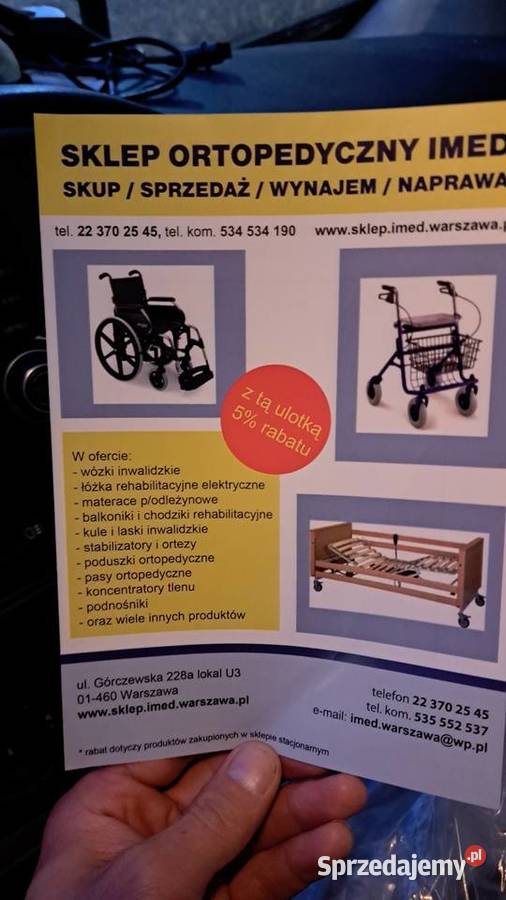 ŁÓŻKA REHABILITACYJNE ELEKTRYCZNE WYNAJEM RĘKI uroda