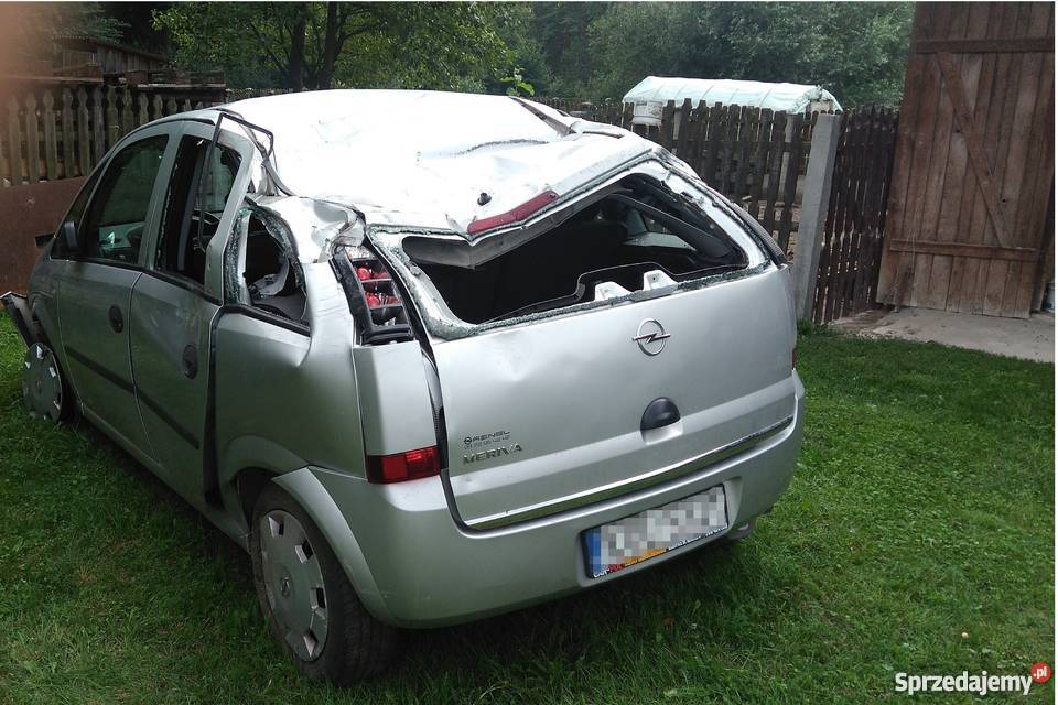 Opel Meriva 14 benzyna wypadku Wolbrom