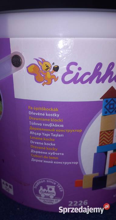 Drewniane klocki Eichhorn Color 50 sztuk