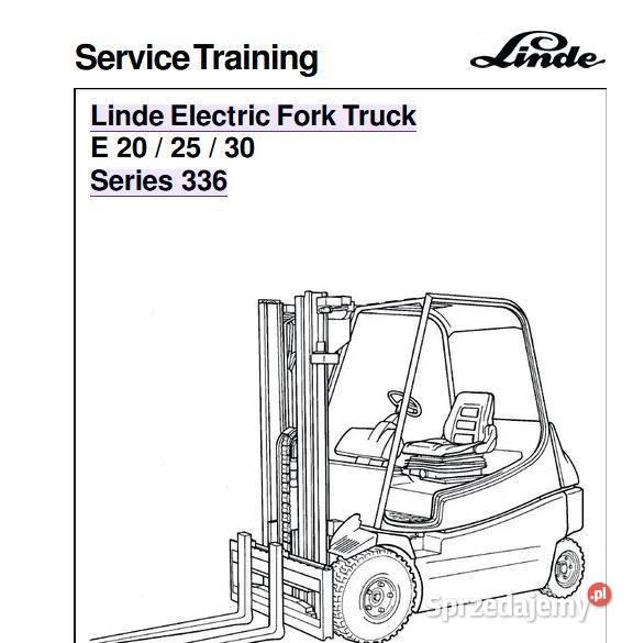 Linde E20 E25 E30 instrukcja naprawy Kielce
