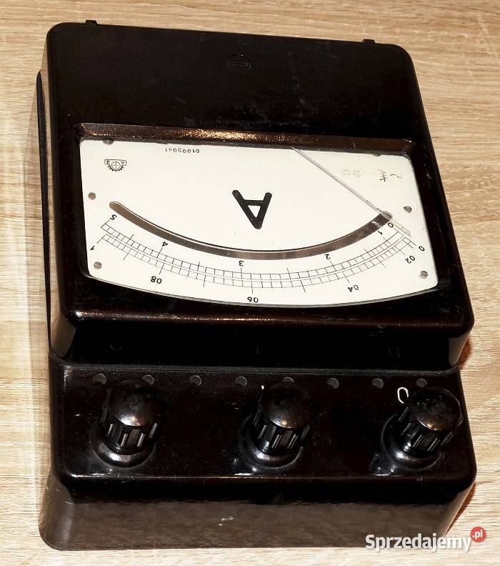Miernik laboratoryjny amperomierz analogowy 15 A Gliwice