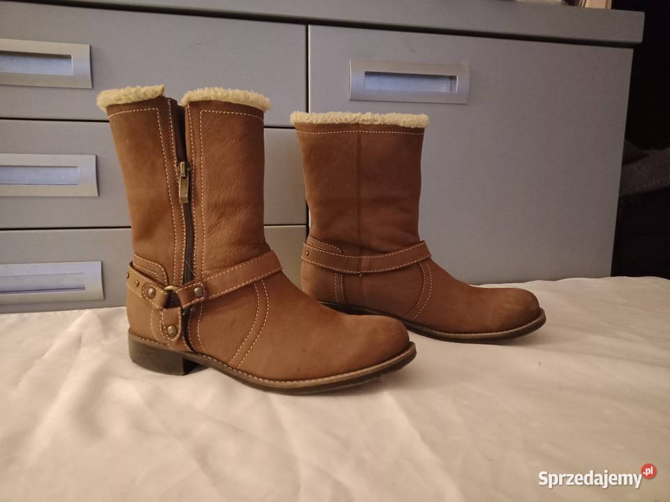 Kozaki skórzane ocieplane Lasocki łódzkie