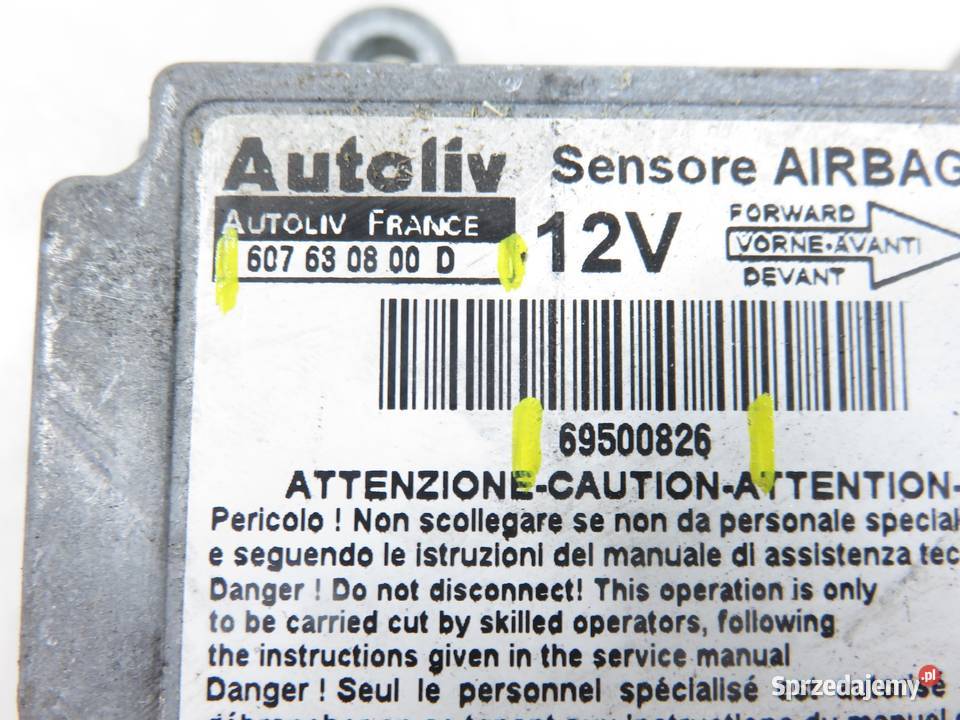 MODUŁ AIRBAG IVECO DAILY IV 69500826 607630800D małopolskie