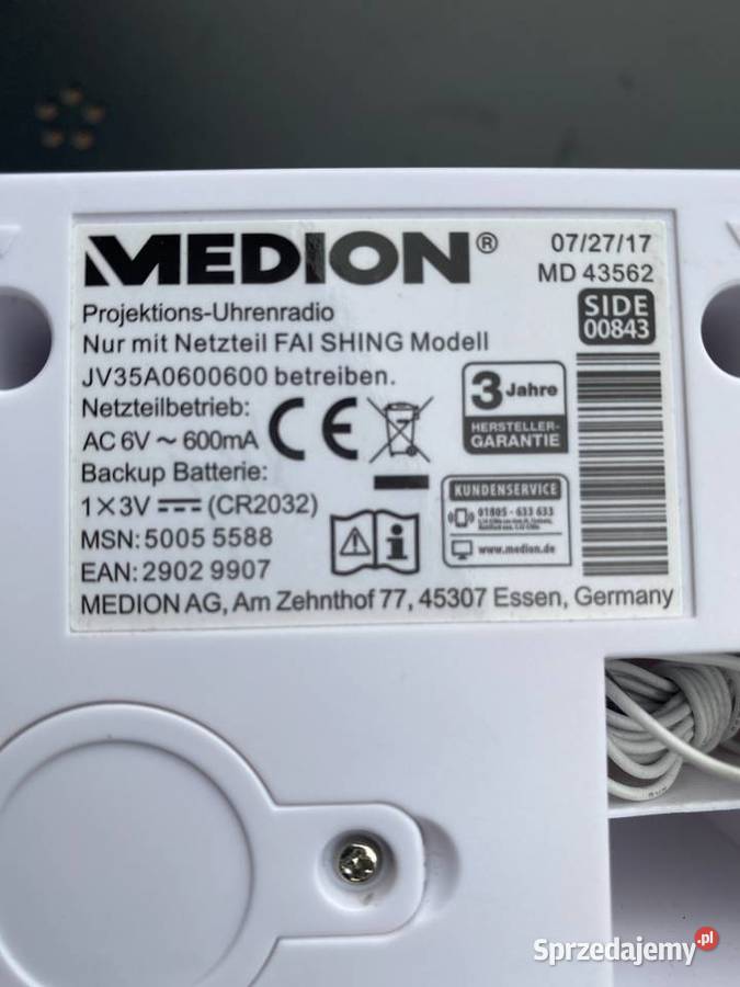Radio budzik Medion MD43562 z wyświetlaniem Audio Zielonka