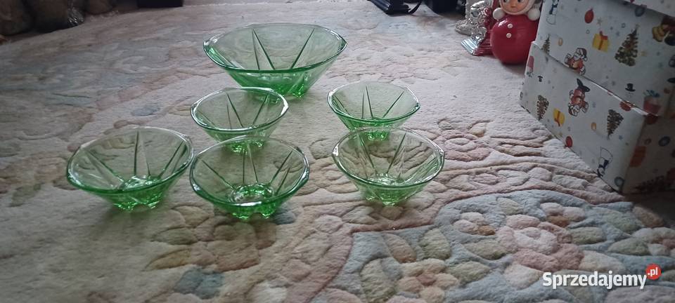 zastawa stolowa misa i 5 salaterek PRL Ząbkowice Poznań sprzedam