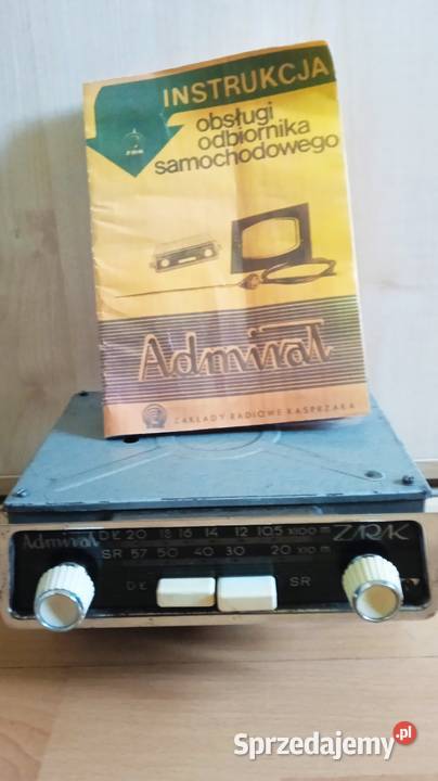 Odbiornik samochodowy ZRK Admirał z lat 60 tych Kraków sprzedam
