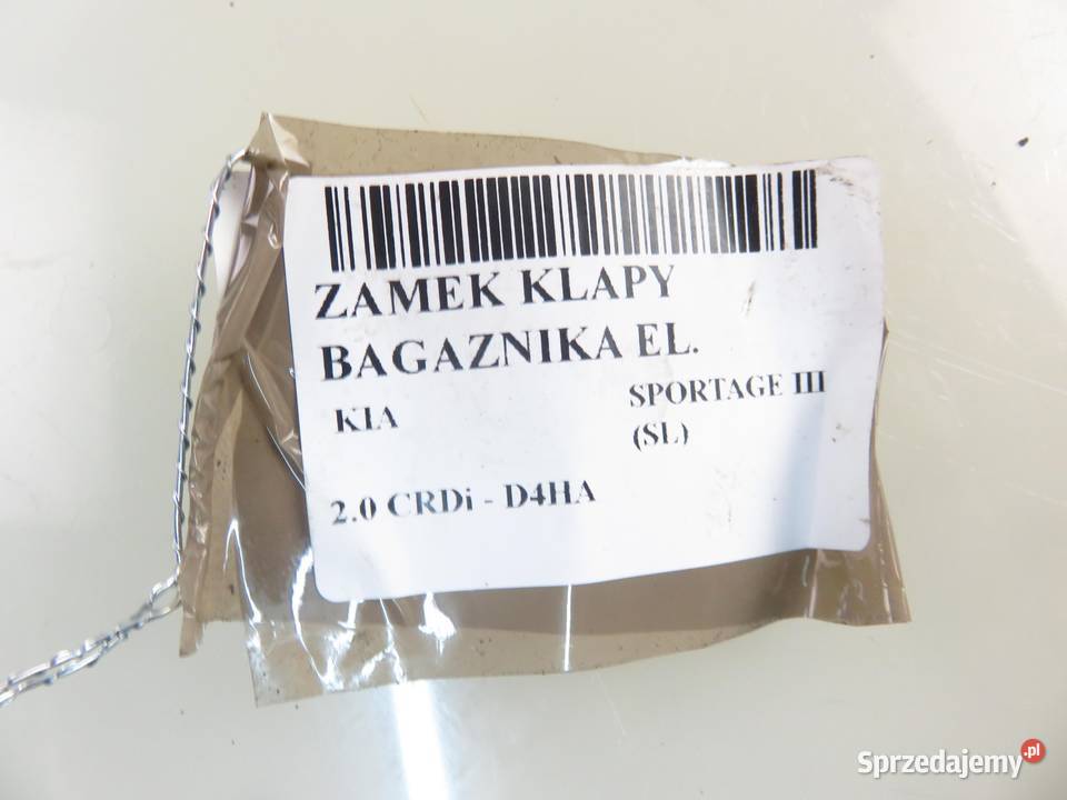 ZAMEK KLAPY KIA SPORTAGE III osobowe sprzedam