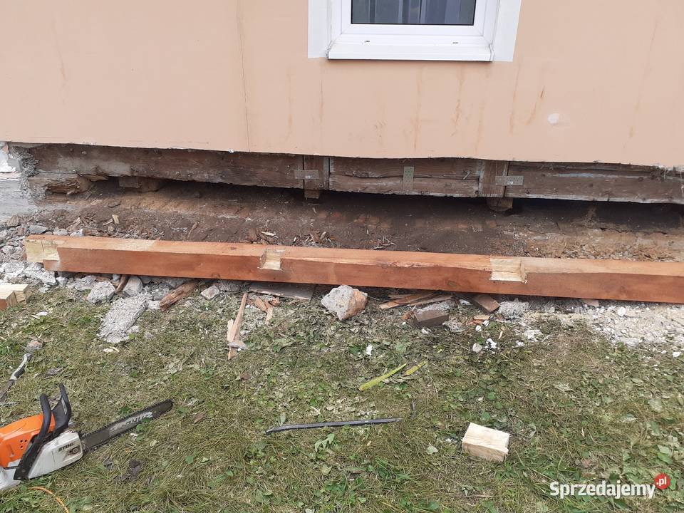Wymiana podwalin brusy elewacje drewniane itd Łaszczów usługi budowlane