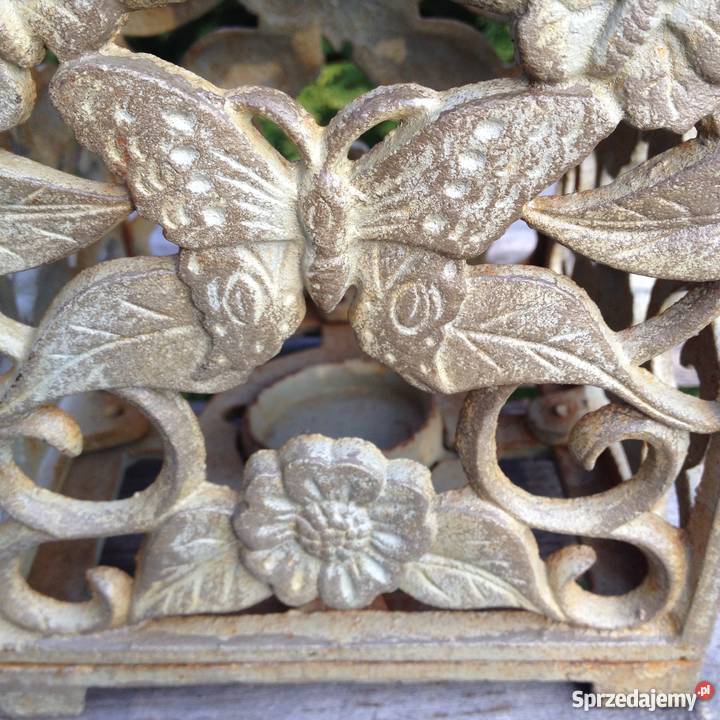 Stary żeliwny lampion motyl motyle Warszawa sprzedam