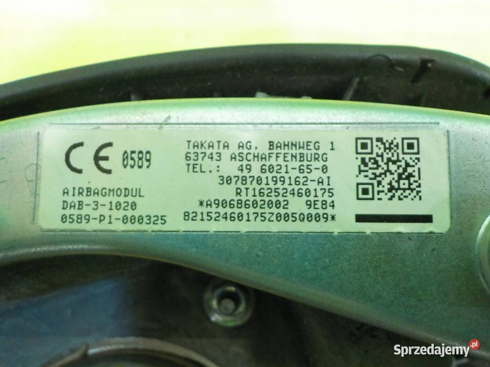 SPRINTER II W906 I LIFT 15r AIRBAG poduszka mazowieckie Suków