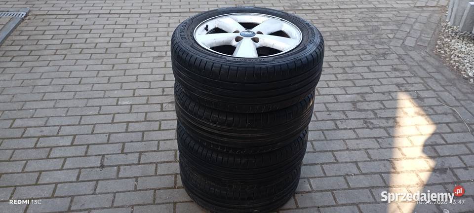 4 alufelgi Ford Komplet 4 opon letnich Dunlop Opony i felgi Wałdowo Szlacheckie