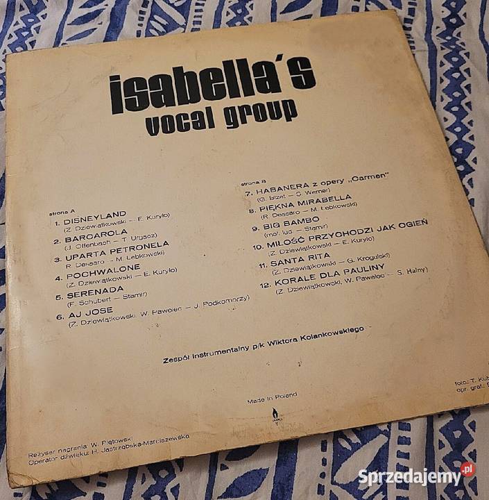 Isabellas Vocal Group 1974 Tercet Egzotyczny Muzyka Chełmno
