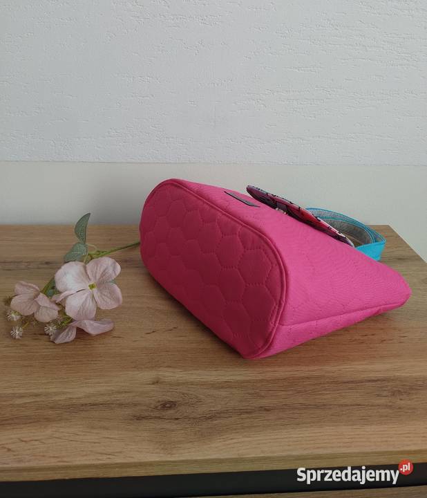 Różowa Torebka Koszyk w KOTKI handmade małopolskie Kraków