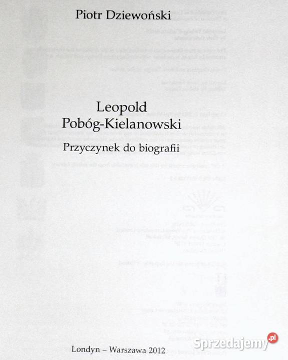 Leopold PobógKielanowski Piotr Dziewoński