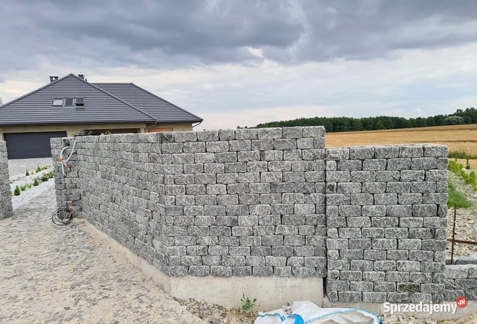 BLOCZEK murowy Ogrodzeniowy CZARNY z Kamienia Warszawa