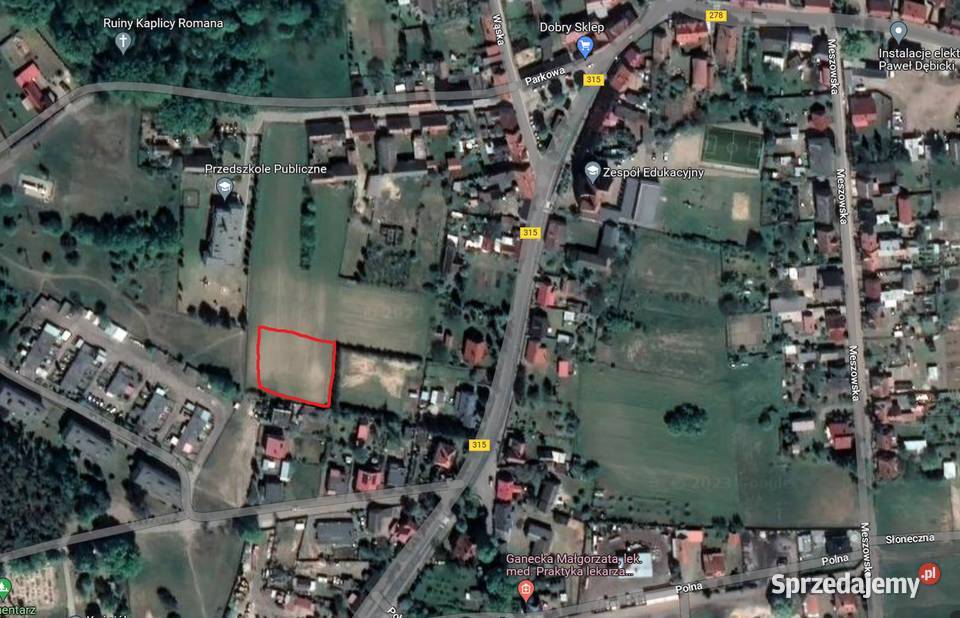 Działka budowlana nieuzbrojona Konotop