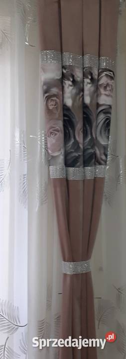 Zasłony velvet róże 3D wielokolorowy Mława